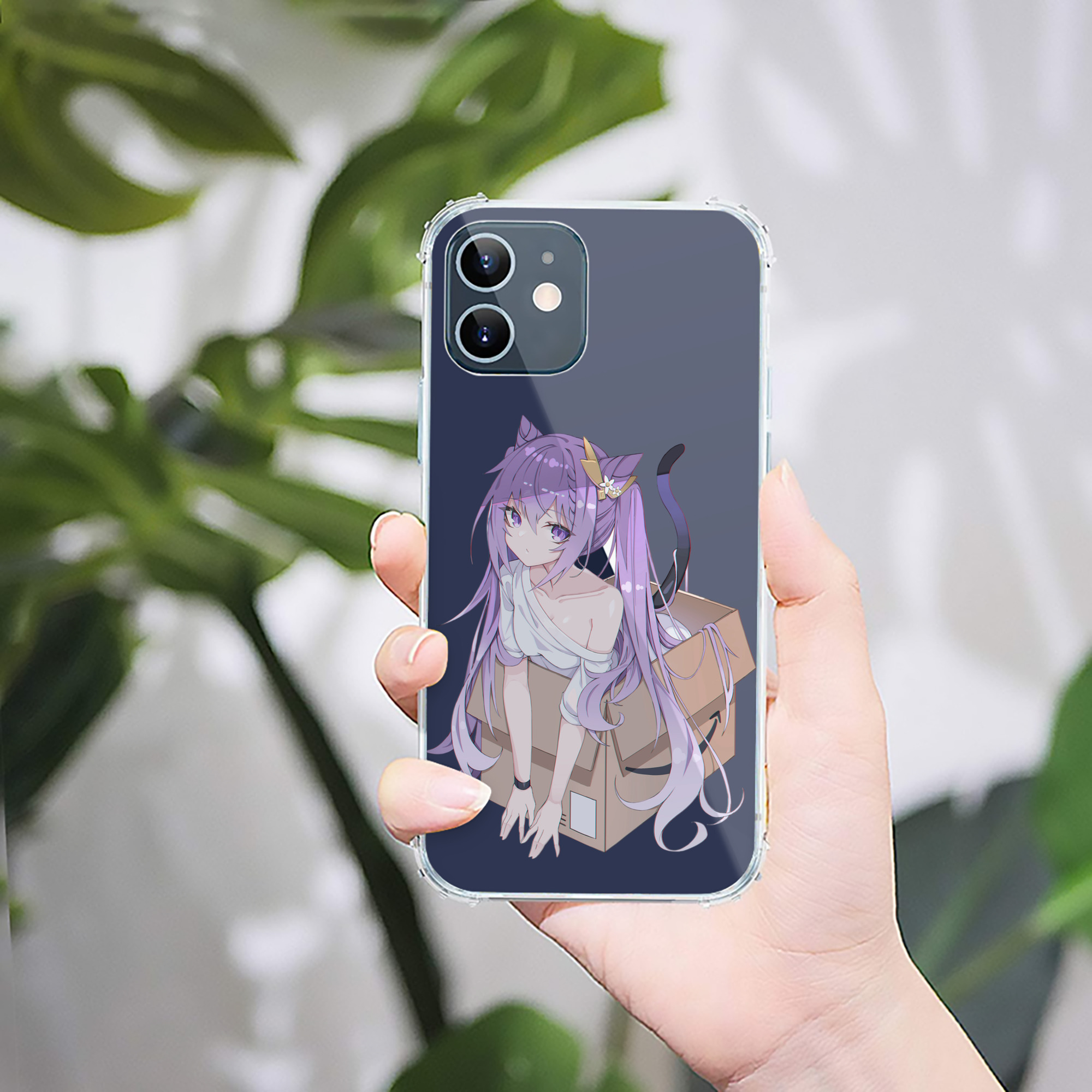 げんし神 刻晴 こくせい genshin Kokusei 【iPhone 12シリーズ対応】透明スマホケース（クリアソフトケース）